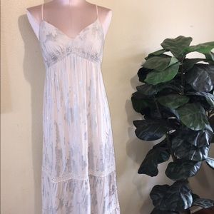 Metallic print maxi  3-$30🌈